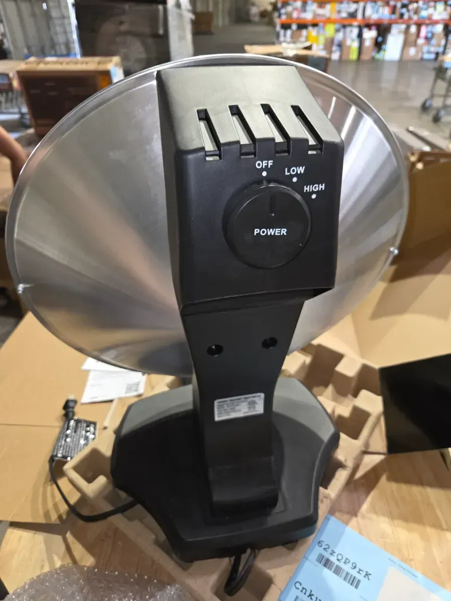 1500-Watt 18.5 in. Electric Ceramic Parabolic Space Heater with Tip-Over Safety - image 3