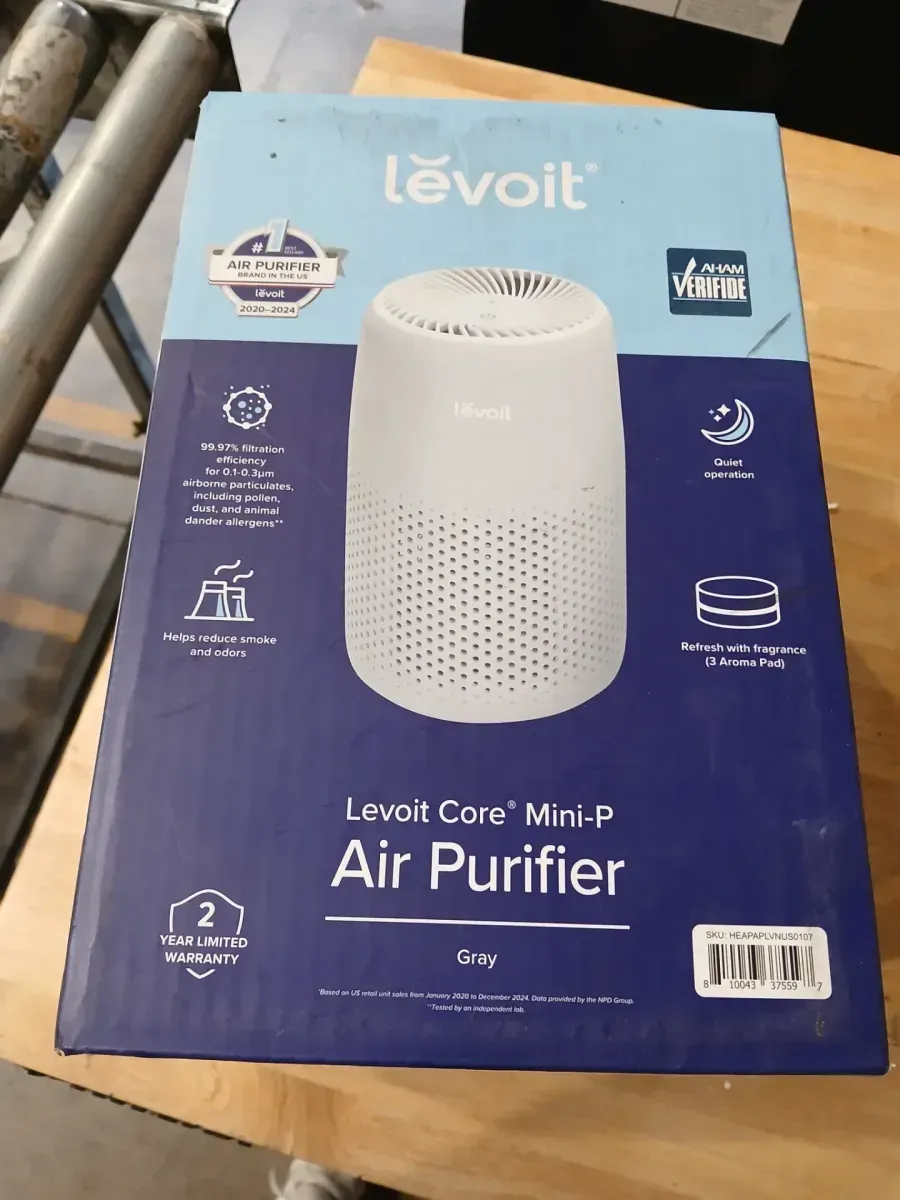 Core Mini-P (Coverage 178 sq. ft.) Activated Carbon Filter Small Room Air Purifier in Gray with Aromatherapy - image 2