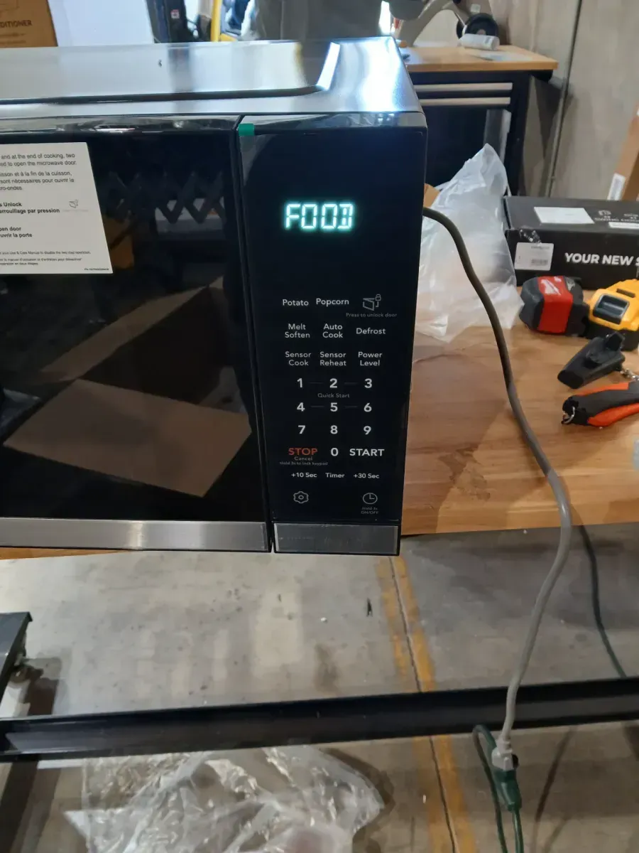 24 in. 2.2 cu ft Electric Built-In Microwave in Stainless Steel with Sensor Cook - image 4