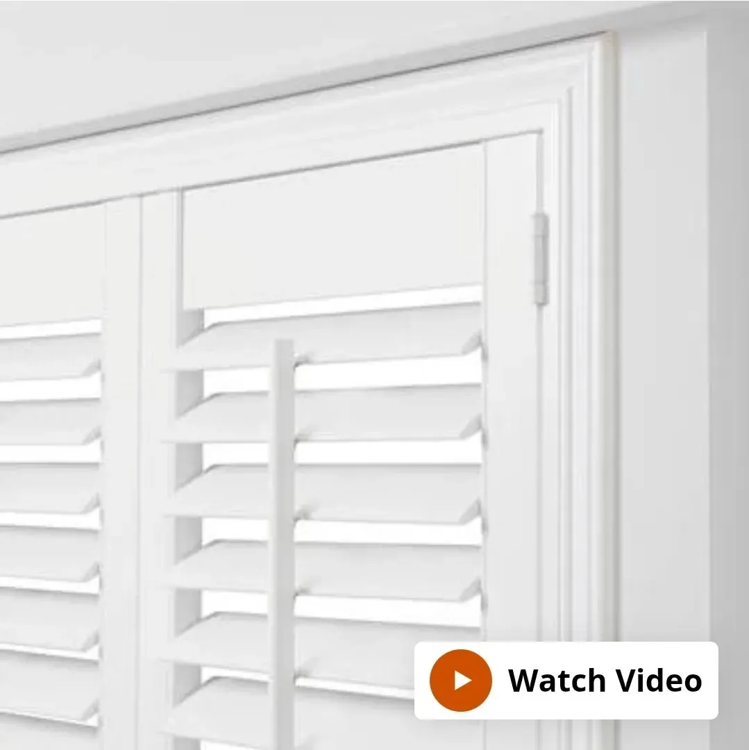 White Plantation-Style Interior Window Shutters - image 1
