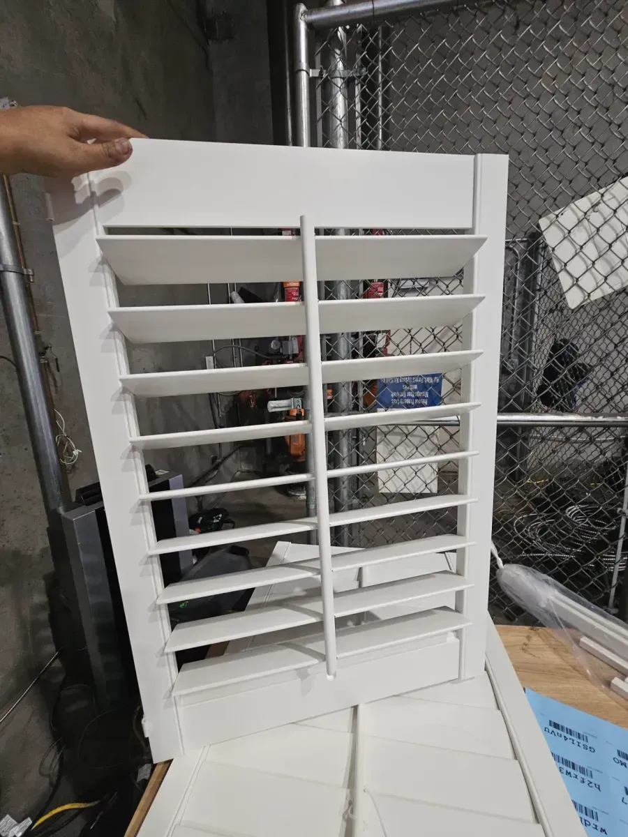 White Plantation-Style Interior Window Shutters - image 2