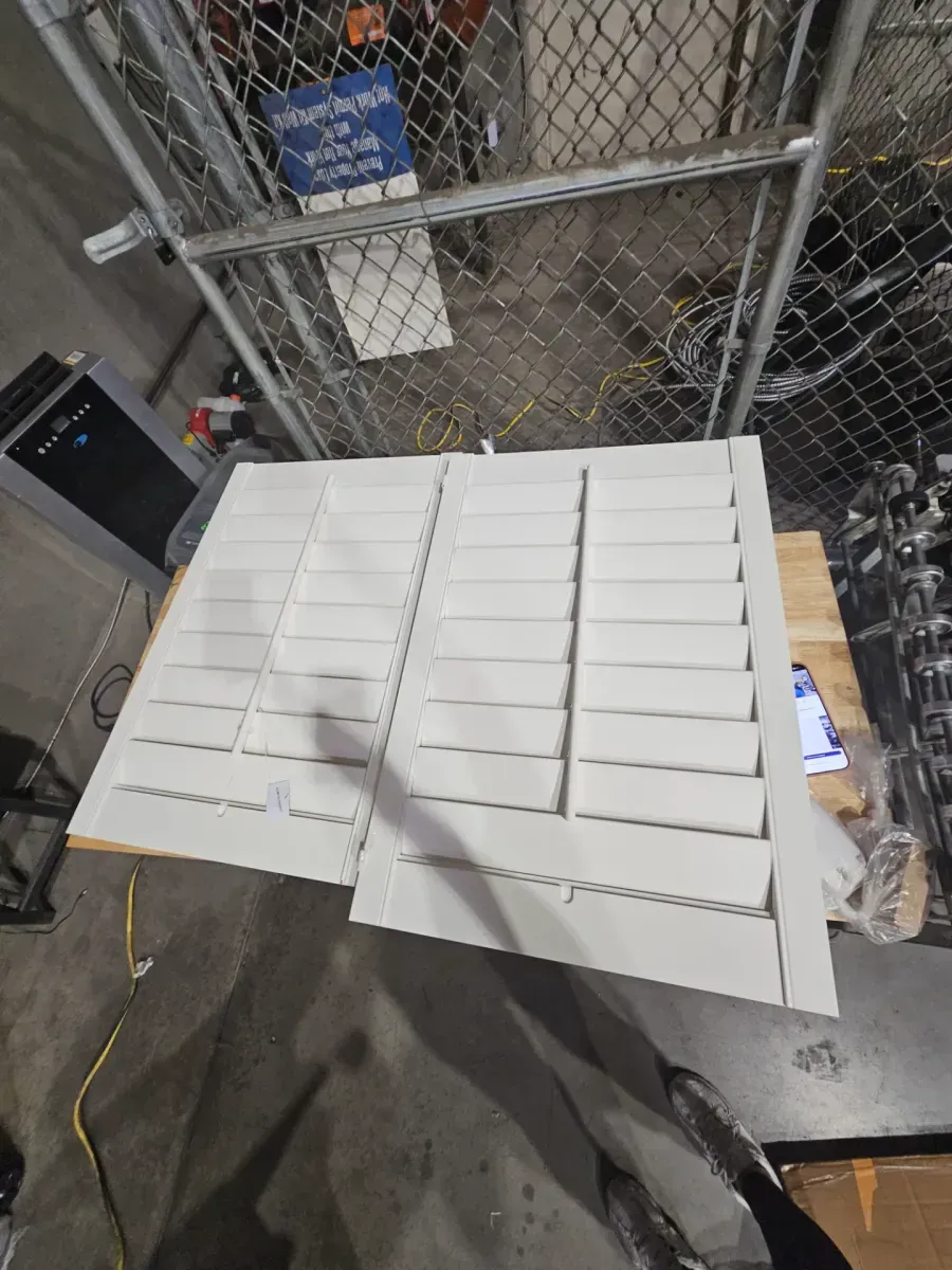 White Plantation-Style Interior Window Shutters - image 3