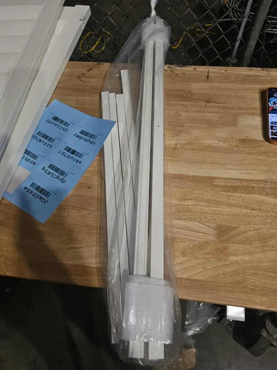 White Plantation-Style Interior Window Shutters - image 4