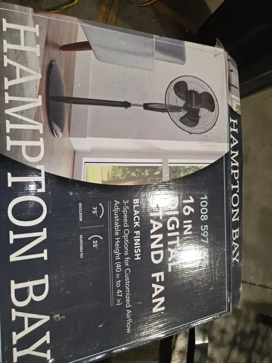 16 in. 3 Speed Digital Oscillating Standing Fan with Adjustable Height - image 4