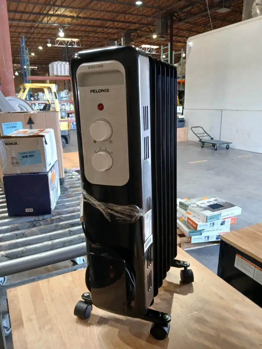 1500-Watt 23 in. Digital Tower Ceramic Heater and 1500-Watt Oil-Filled Radiant Electric Space Heater Combo - image 3