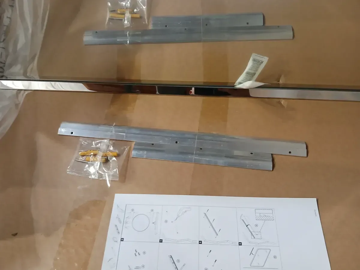 Essential 24 in. W x 36 in. H Rectangular Framed Wall Mount Bathroom Vanity Mirror in Polished Chrome - image 4