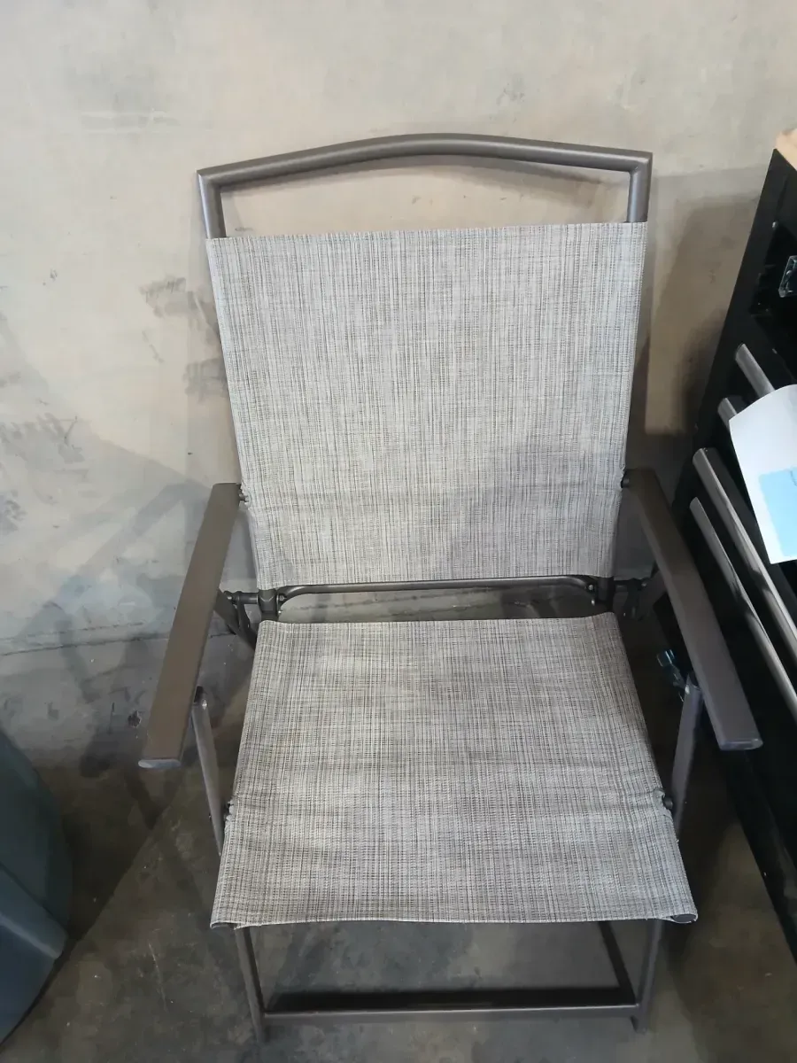 Folding Outdoor Patio Sling Chair with Metal Frame - image 2