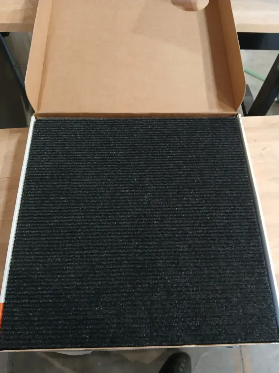 Canyon - Coal - Black Commercial/Residential 18 x 18 in. Peel and Stick Carpet Tile Square (22.5 sq. ft.) - image 3