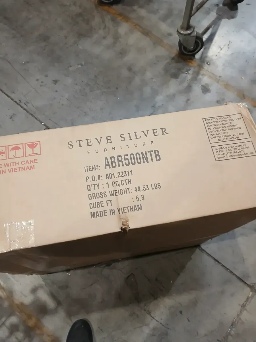 **Legs ONLY** Aubrey Brown Wood 78 in. Trestle Base Dining Table Legs - image 2