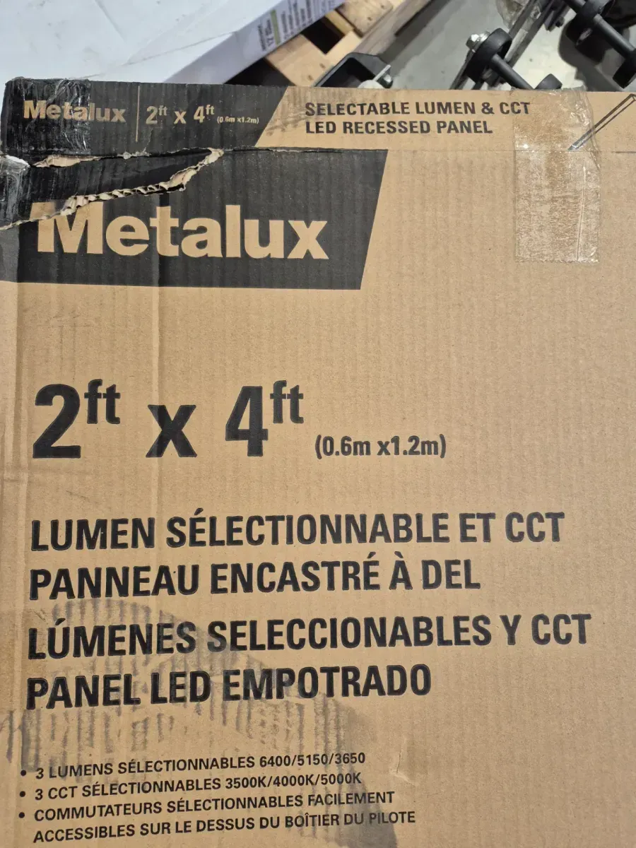 2 ft. x 4 ft. Selectable Lumens 6400/5150/3650, Integrated LED Panel Light, Selectable CCT 3500K/4000K/5000K - image 3