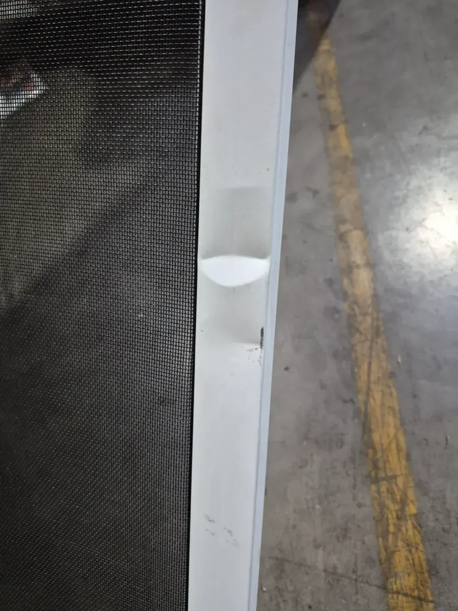 Unique Home Designs 36 in. x 80 in. White Surface Mount Ultimate Security Screen Door with Meshtec Screen - image 2