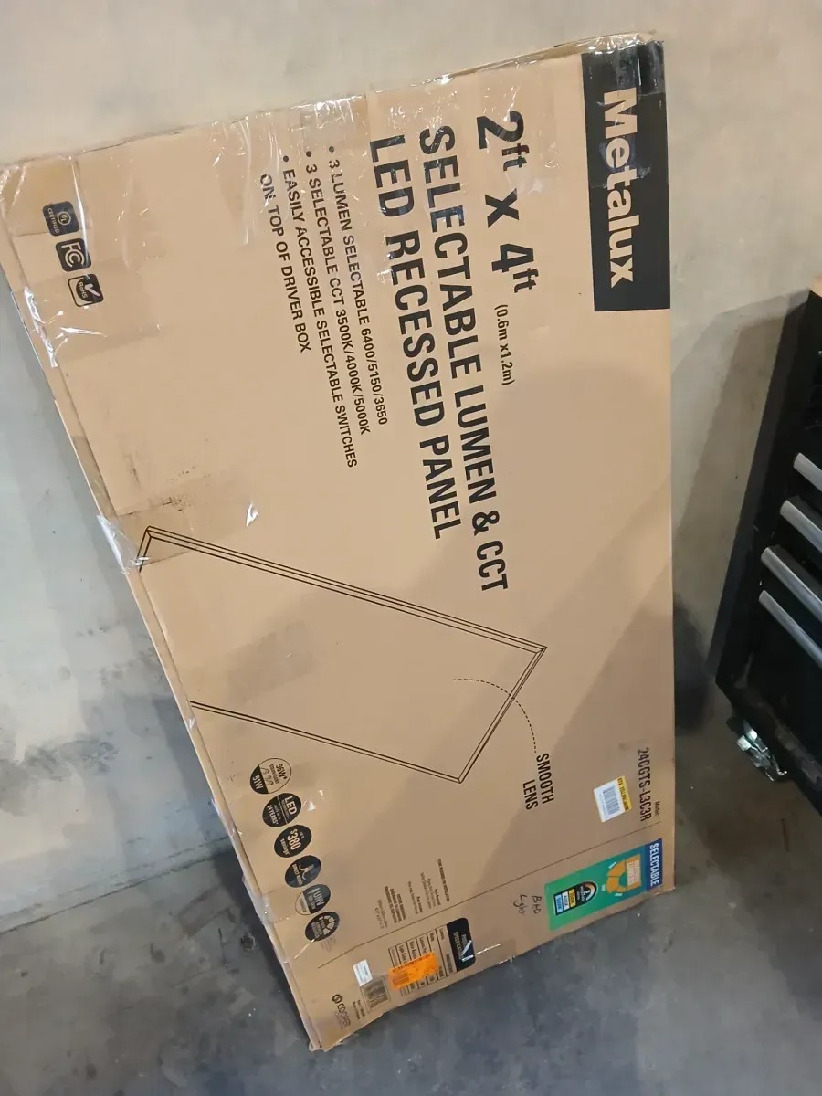 2 ft. x 4 ft. Selectable Lumens 6400/5150/3650, Integrated LED Panel Light, Selectable CCT 3500K/4000K/5000K - image 5