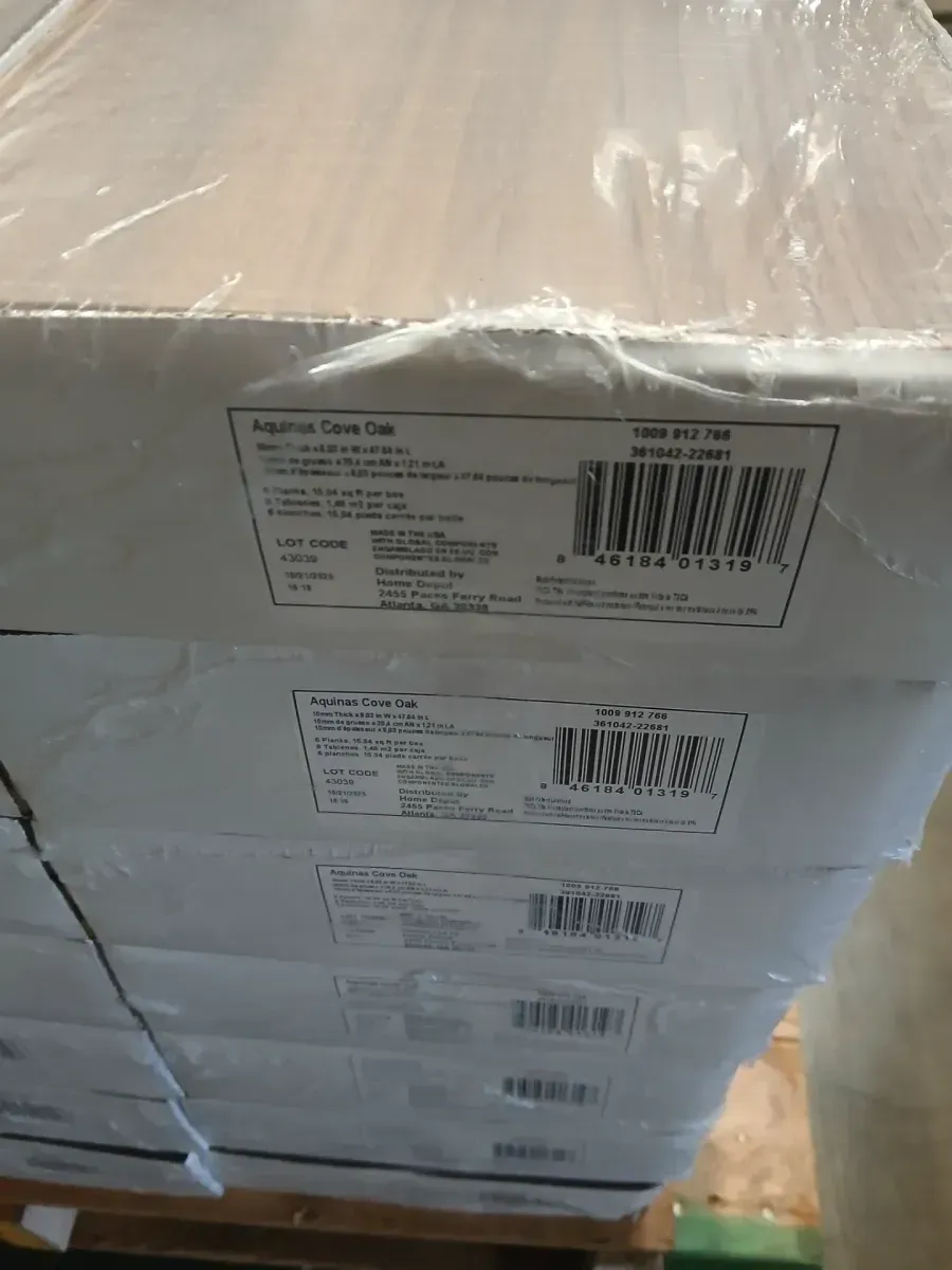 ***21 cases*** (333.9sq/ft) Aquinas Cove Oak 12 mm T x 8.03 in. W Waterproof Laminate Wood Flooring (15.9 sqft/case) - image 2