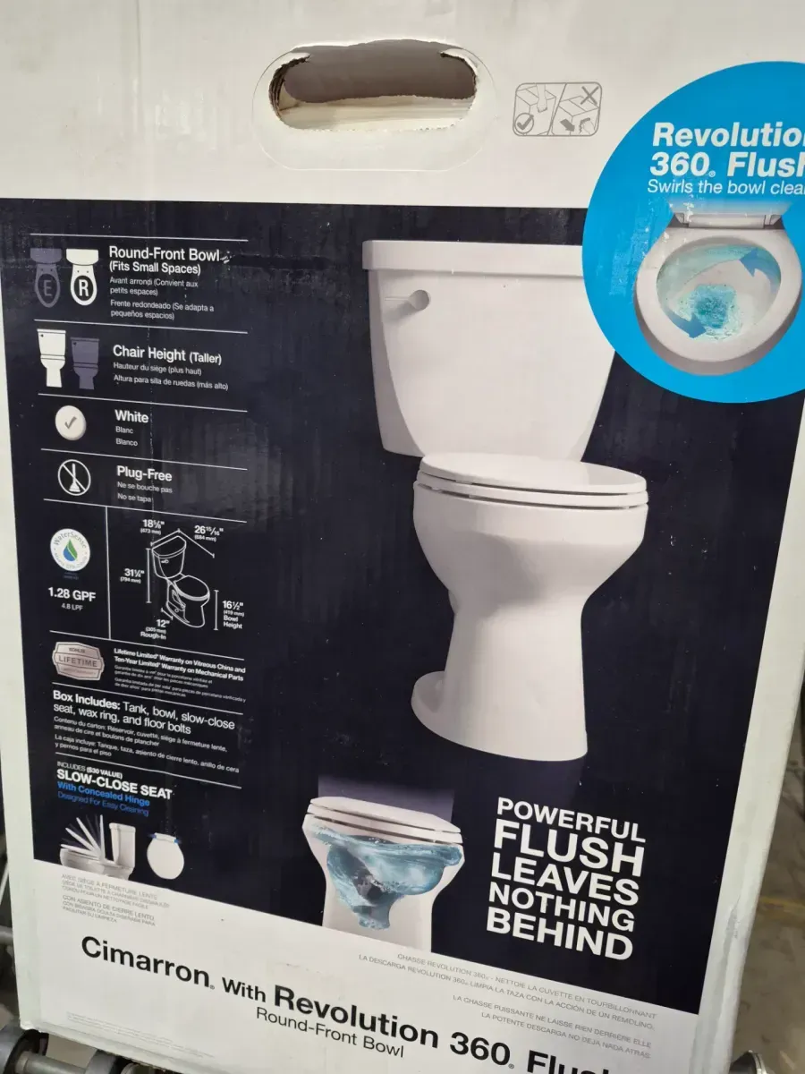 Purewash E580 Round Electric Bidet Seat and Cimarron 12 in. Toilet with Soft Close Seat Combo - image 3