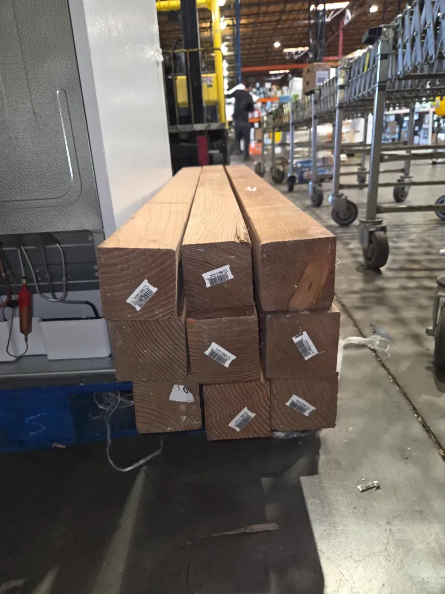 Bundle of 9 Wooden 4x4 Fence/Deck Posts - image 2