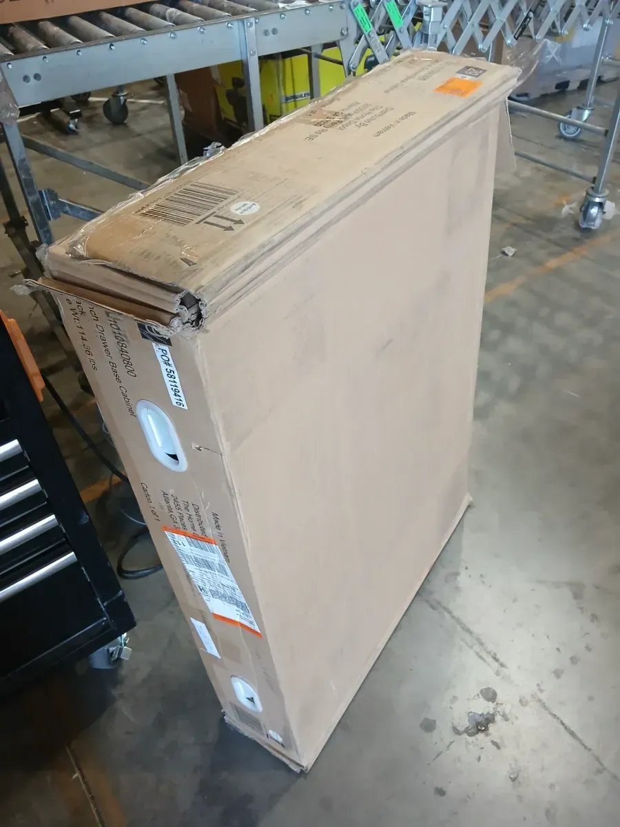 Avondale 24 in. W x 24 in. D x 34.5 in. H Ready to Assemble Plywood Shaker Drawer Base Kitchen Cabinet in Antique White - image 3