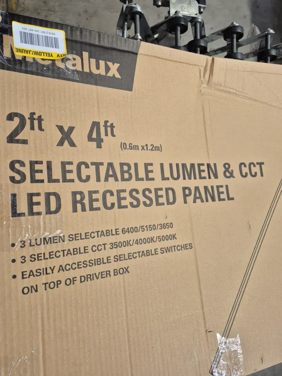 2 ft. x 4 ft. Selectable Lumens 6400/5150/3650, Integrated LED Panel Light, Selectable CCT 3500K/4000K/5000K - image 3