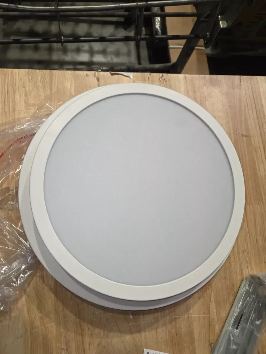 Decorative White 110 CFM Ceiling Mount Bathroom Exhaust Fan with Bluetooth, Humidity Sensor, and LED Light - image 2