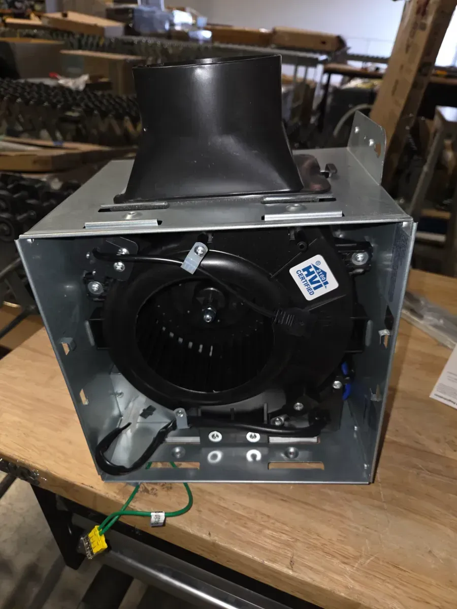 Decorative White 110 CFM Ceiling Mount Bathroom Exhaust Fan with Bluetooth, Humidity Sensor, and LED Light - image 4