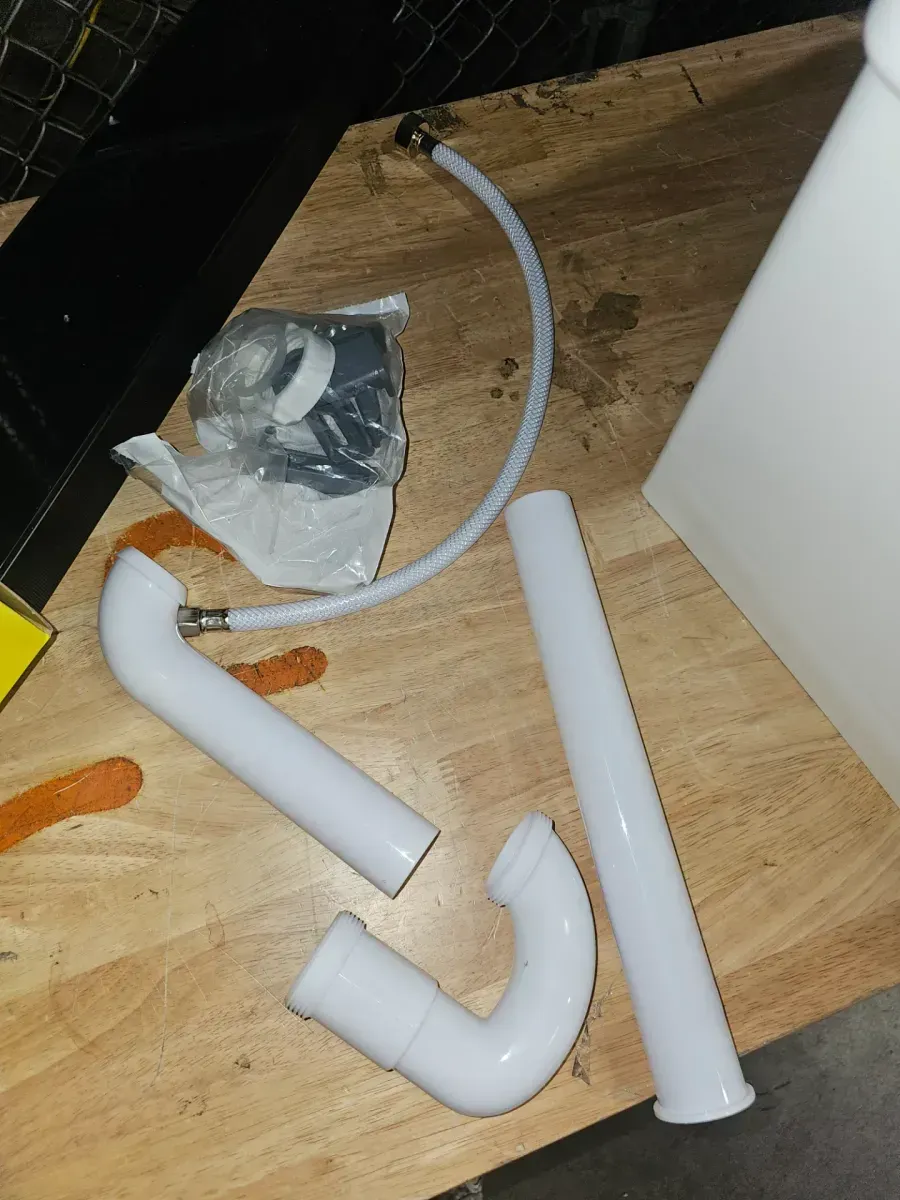 Utilatub Combo 24 in. x 18 in. Polypropylene Floor Mounted Laundry Tub in White - image 3