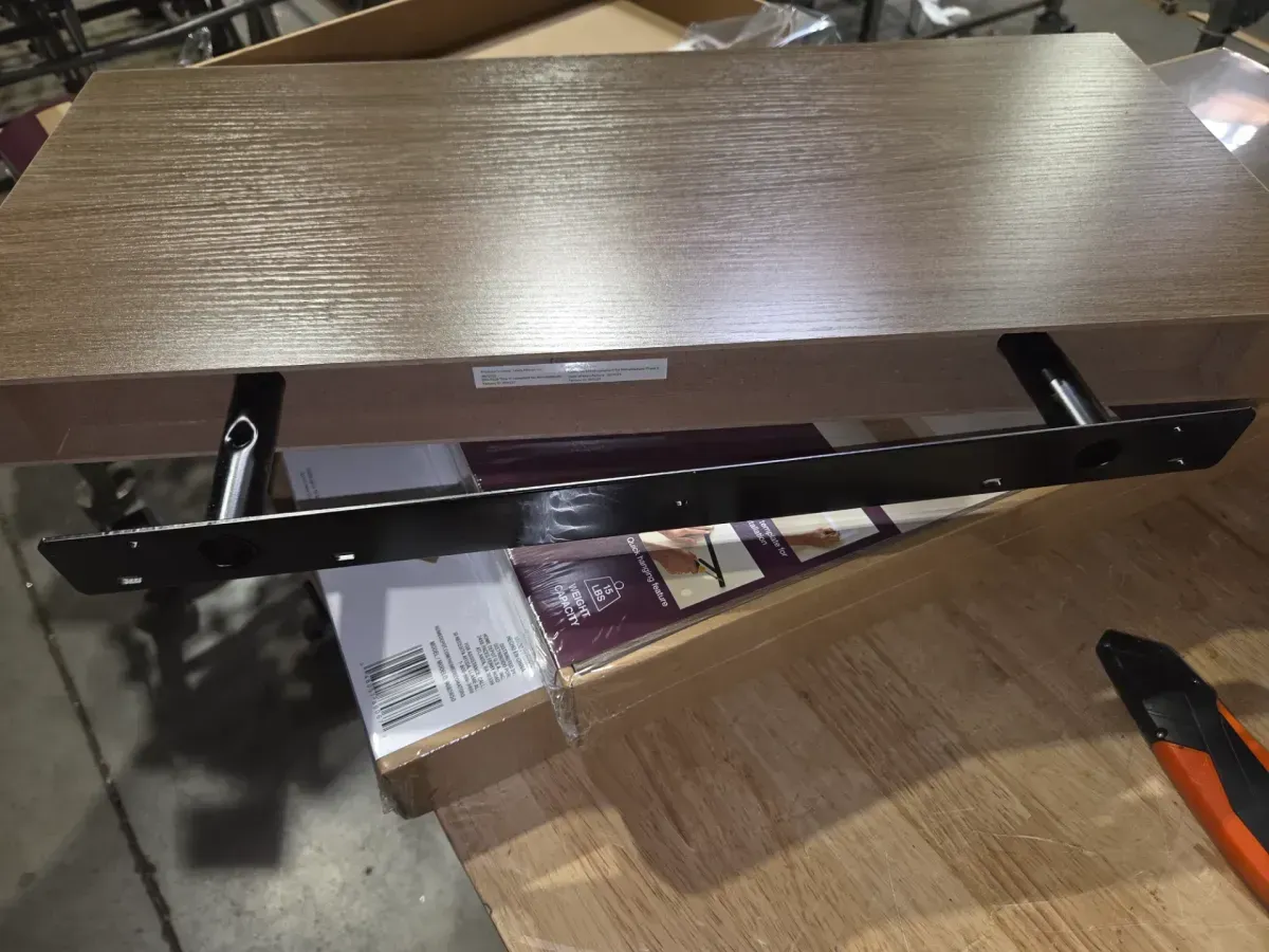 ***pack of 3**23.6 in. W x 10.2 in. D x 2 in H Driftwood Gray Oak Floating Shelf - image 3