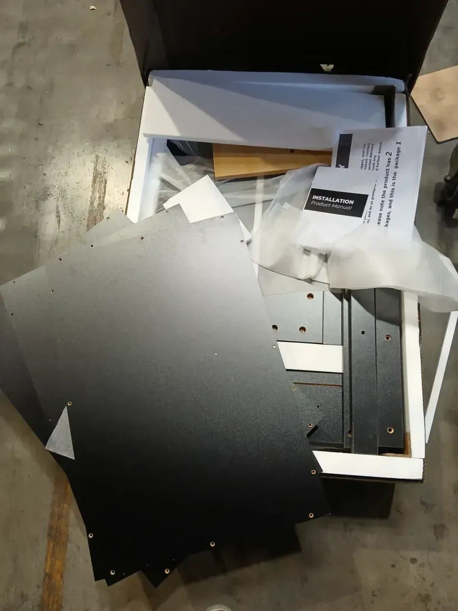 Modern Large Dog Crate with 3-Drawers, Wooden Dog House Dog Cage Storage Cabinet for Medium Small Dogs, Black - image 3