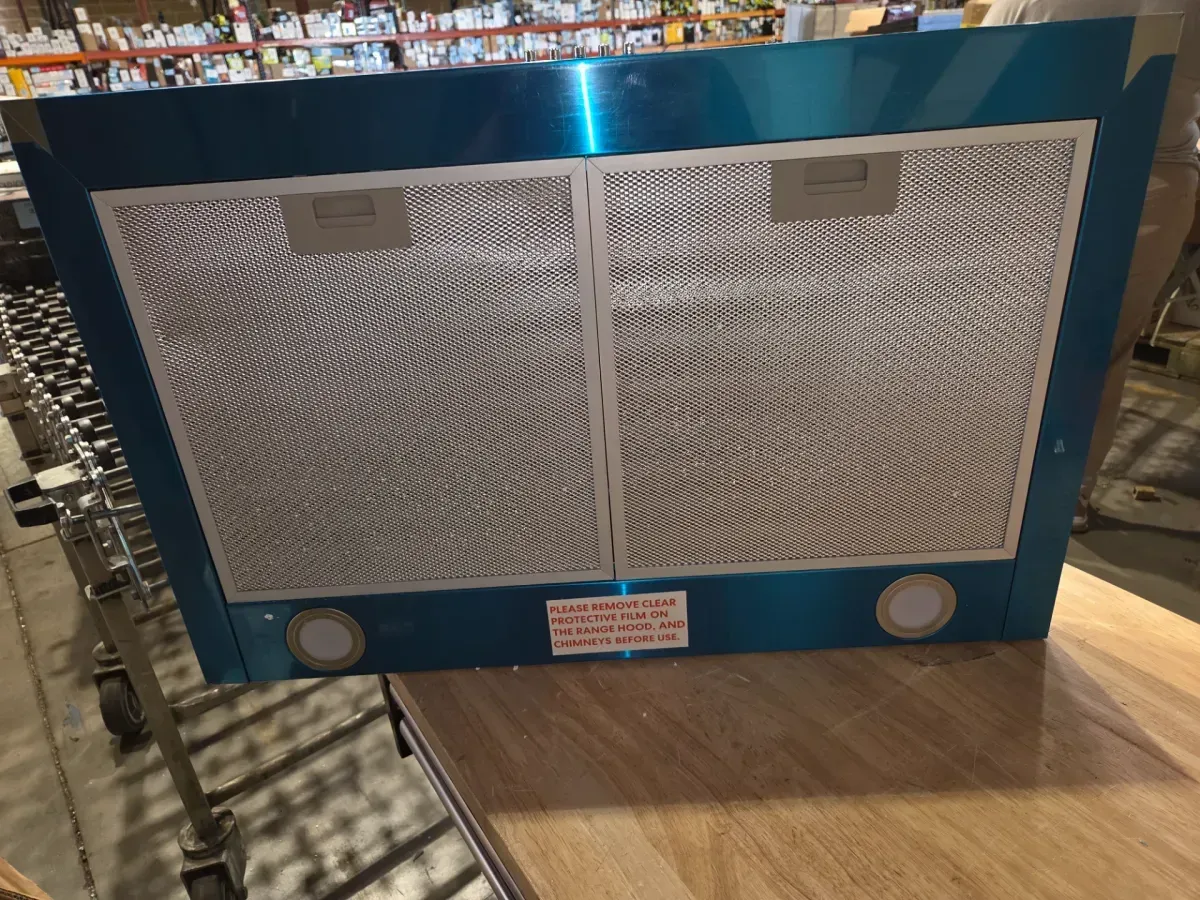 30 in. 217 CFM Convertible Kitchen Wall Mount Range Hood in Stainless Steel with Push Control, LEDs and Carbon Filters - image 2