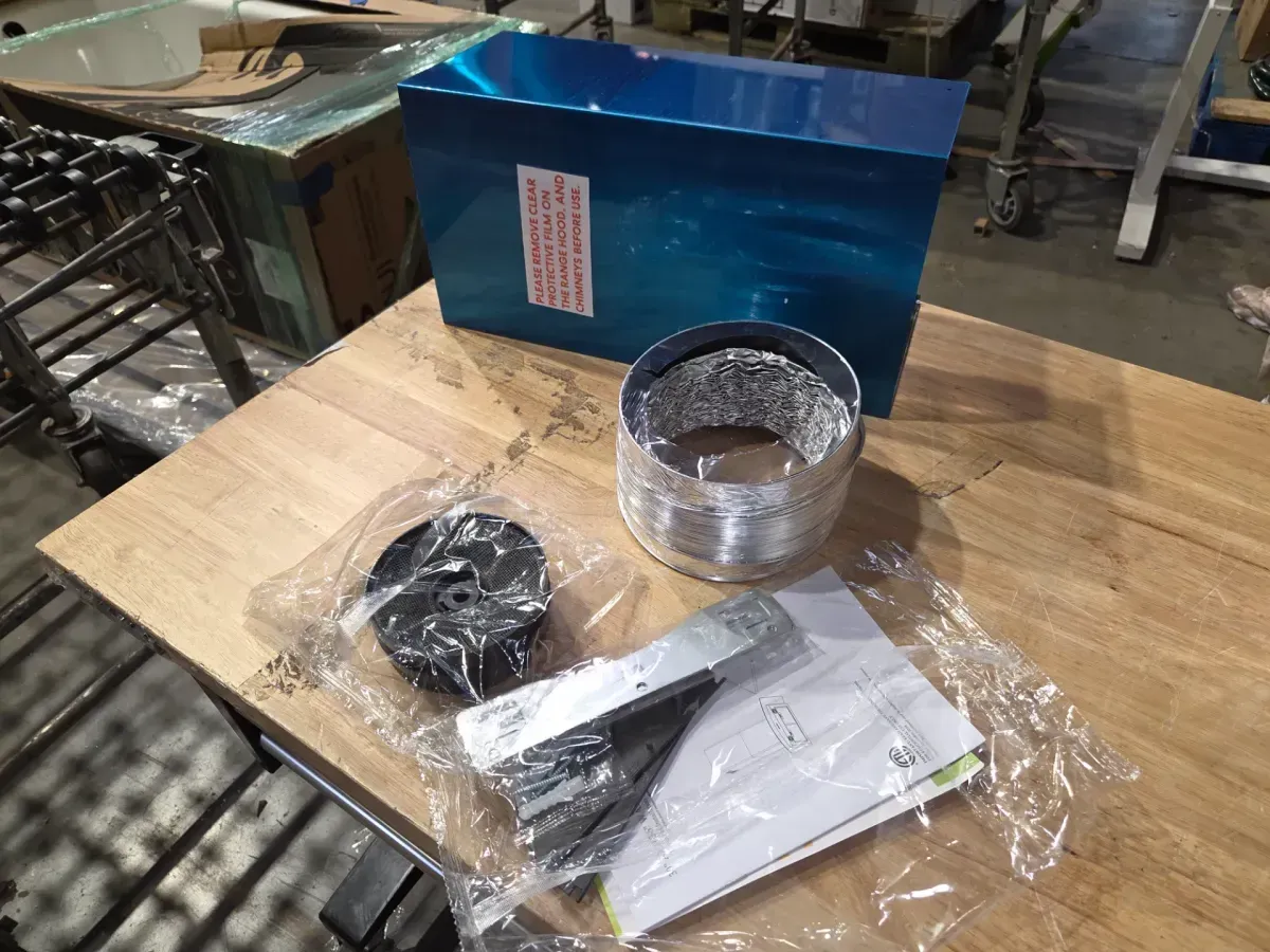 30 in. 217 CFM Convertible Kitchen Wall Mount Range Hood in Stainless Steel with Push Control, LEDs and Carbon Filters - image 2