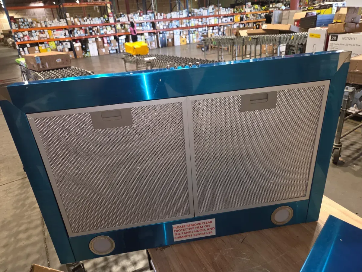 30 in. 217 CFM Convertible Kitchen Wall Mount Range Hood in Stainless Steel with Push Control, LEDs and Carbon Filters - image 3