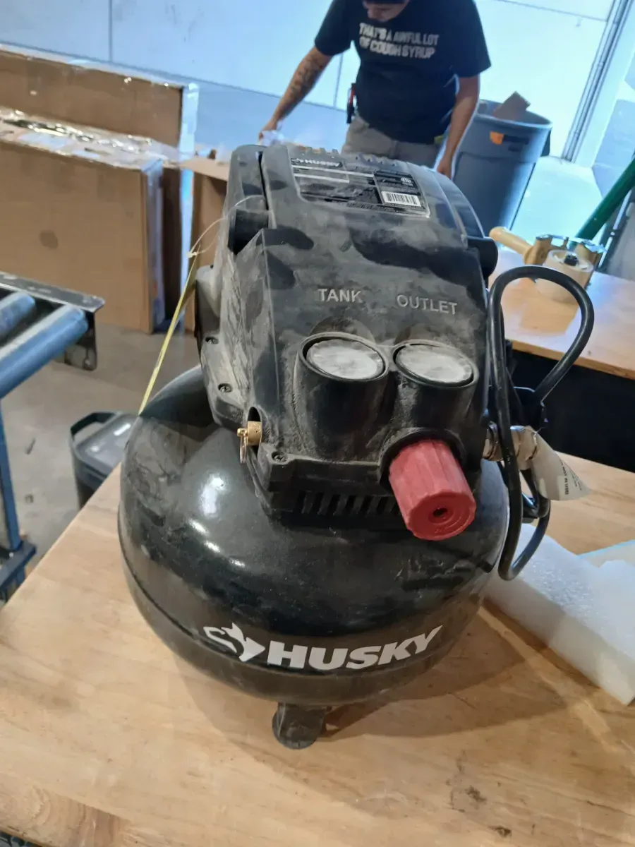 3 Gal. 120 PSI Portable Electric Oil-Free Light Duty Hotdog Air Compressor with Fold Down Handle and 1-Quick Coupler - image 4