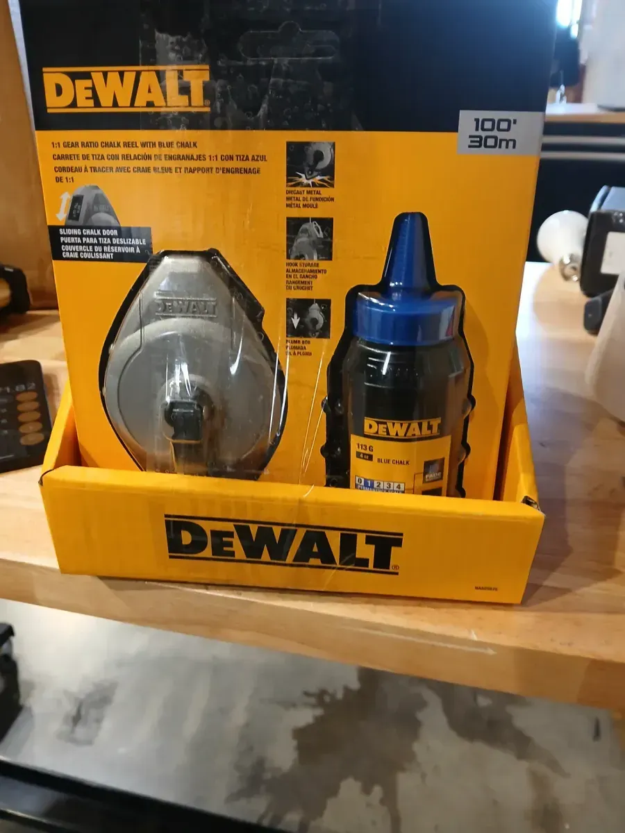 ***pack of 6 Cast Aluminum Chalk Reel in Blue - image 2