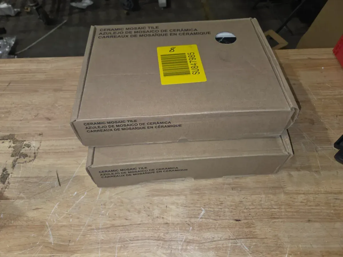 ***case of 2***Restore Matte Black Herringbone 9 in. x 12 in. Glazed Ceramic Mosaic Tile (6 sq. ft./Case) - image 3