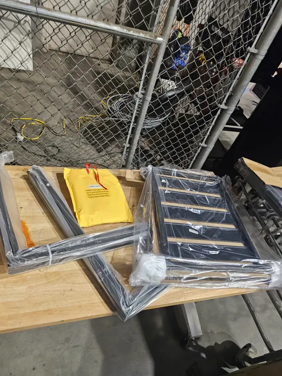 Set of 2 Black Metal Outdoor Patio Dining Chairs - image 2