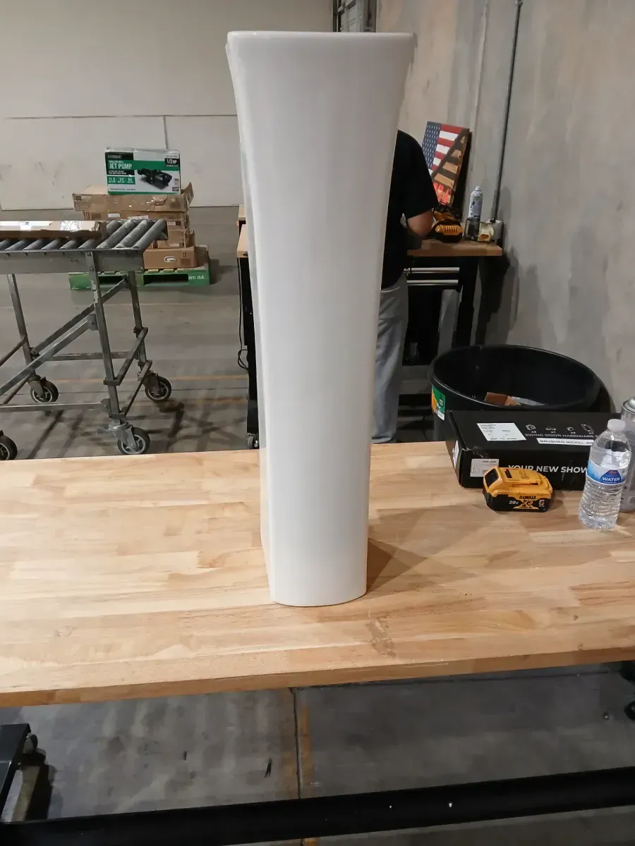 Elmbrook 7 in. W x 8 in. D Rectangular Pedestal Sink Base in White - image 3