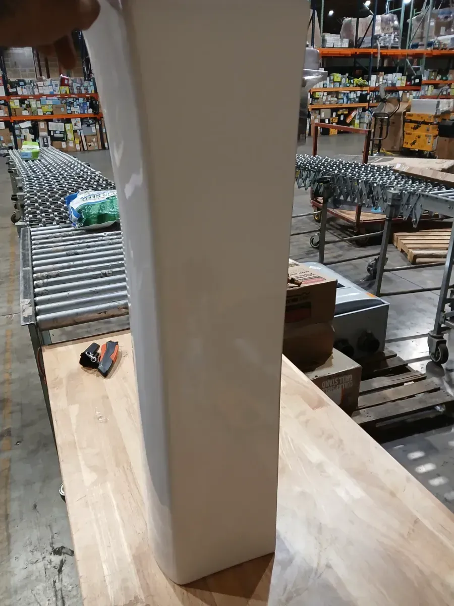 Elmbrook 7 in. W x 8 in. D Rectangular Pedestal Sink Base in White - image 4