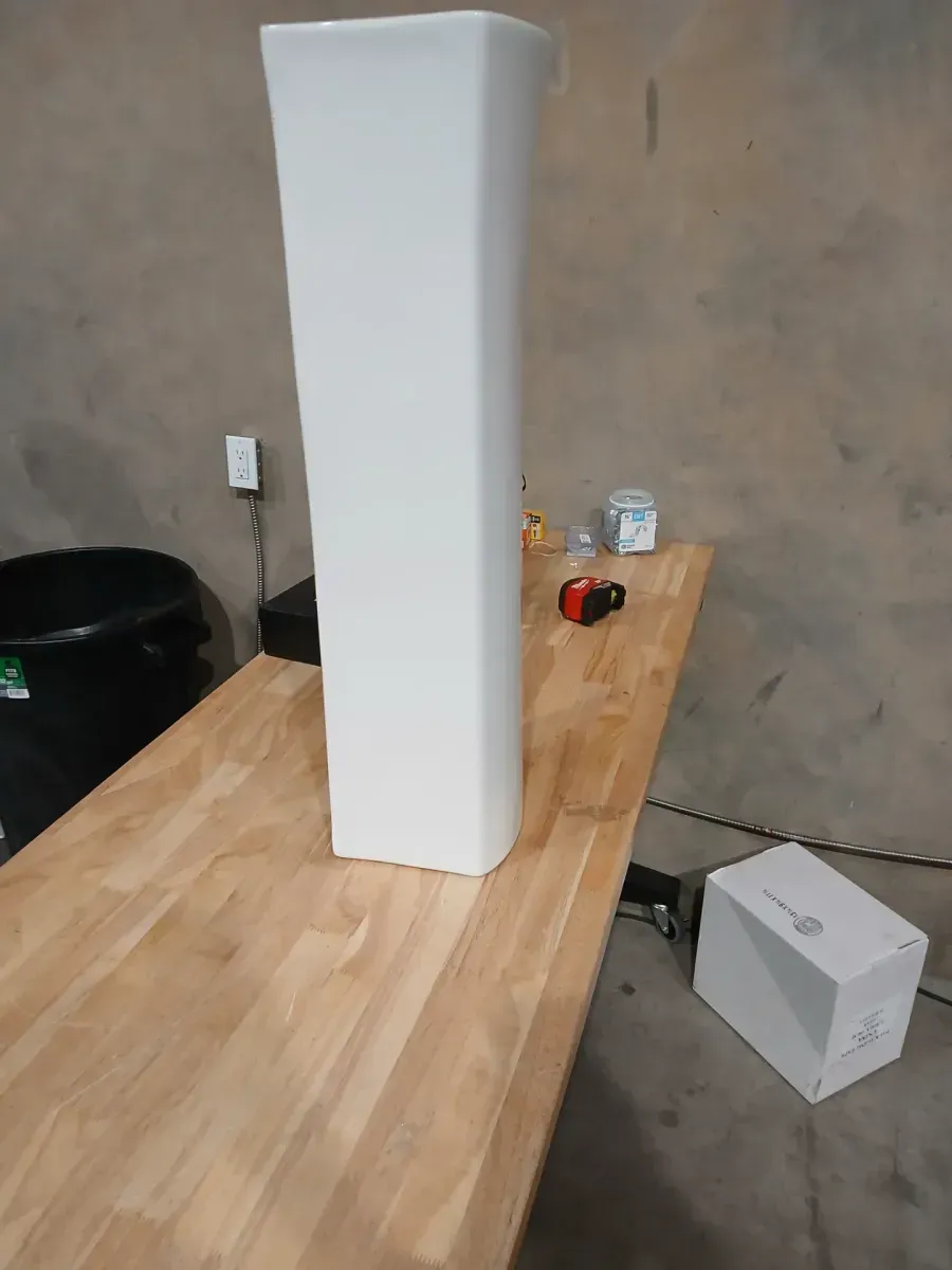 Elmbrook 7 in. W x 8 in. D Rectangular Pedestal Sink Base in White - image 5