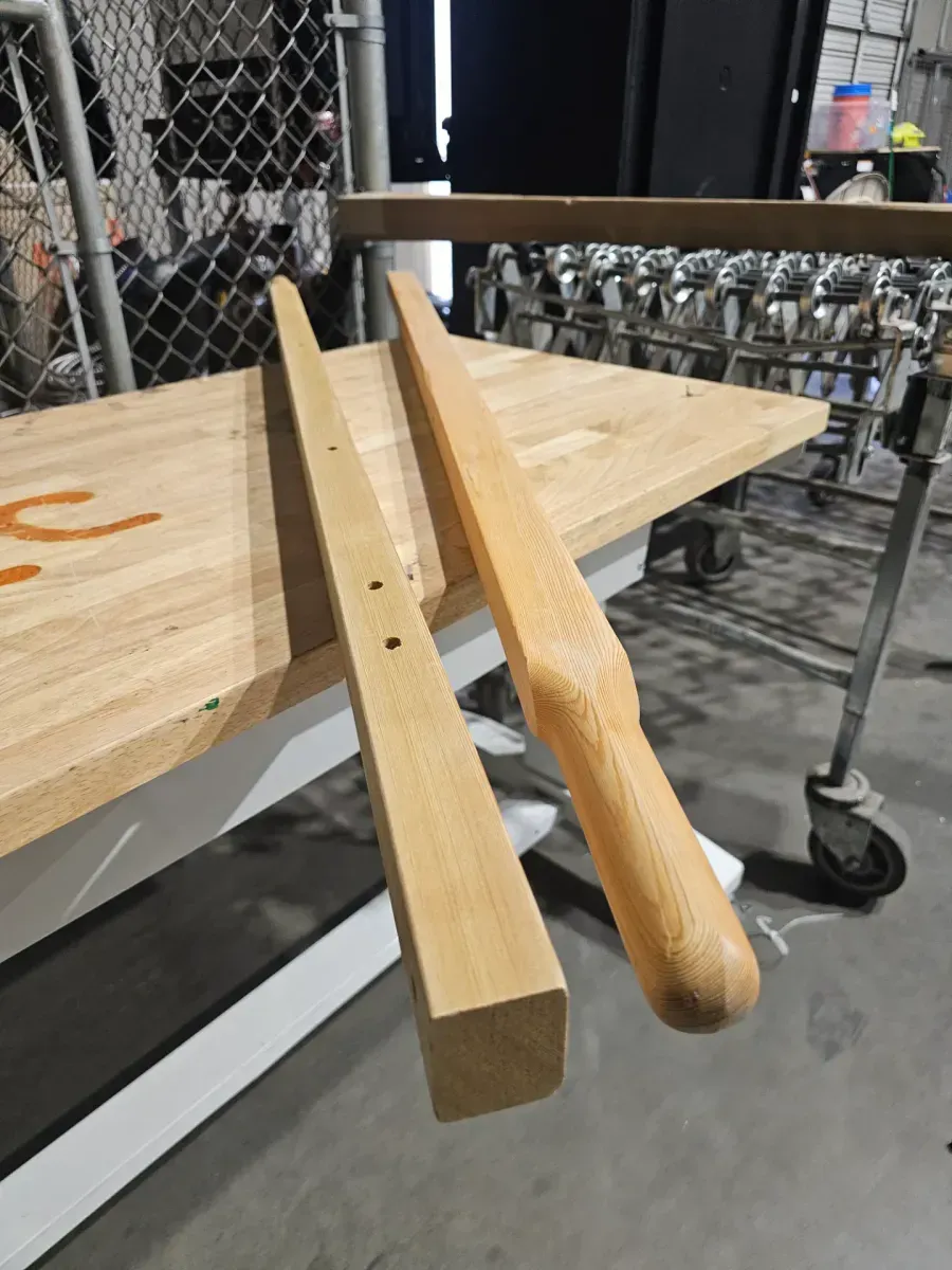 Pair of Wooden Pilates Reformer Side Rails - image 3