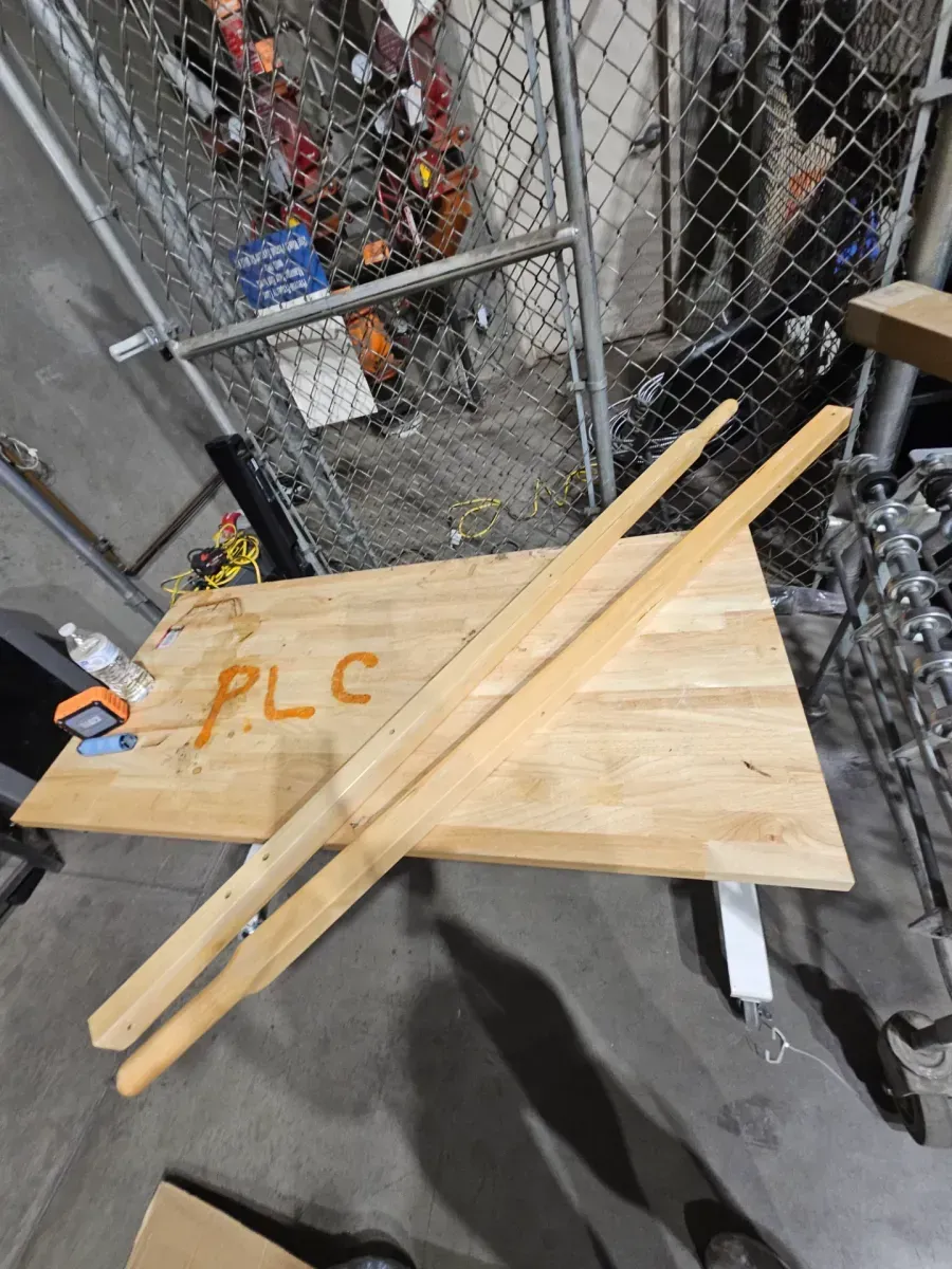 Pair of Wooden Pilates Reformer Side Rails - image 2