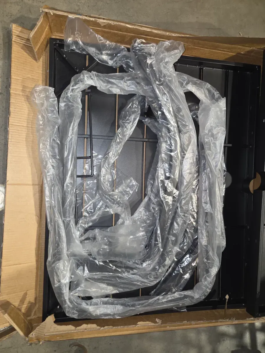 Black Metal Rectangular Outdoor Dining Table - image 4