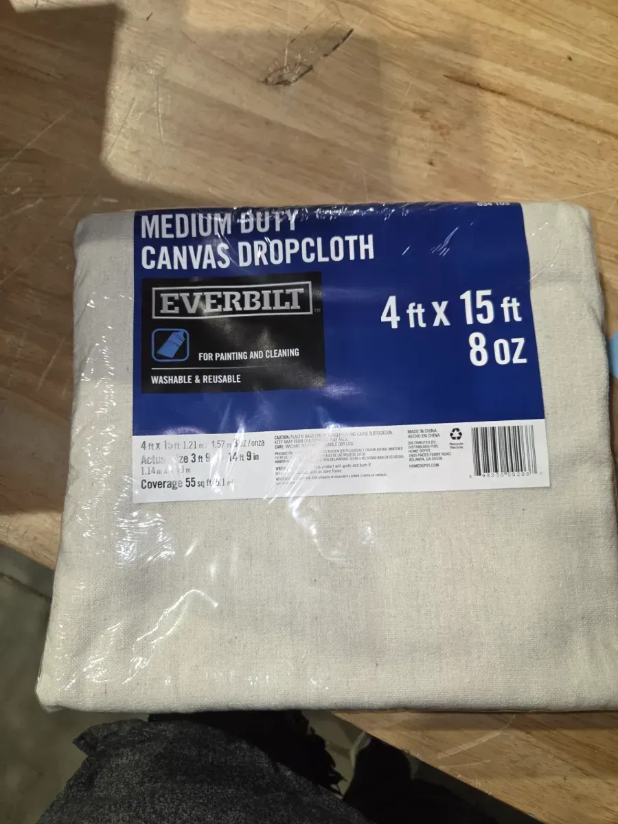 ***pack of 6***4 ft. x 15 ft. Medium Duty Canvas Drop Cloth - image 2