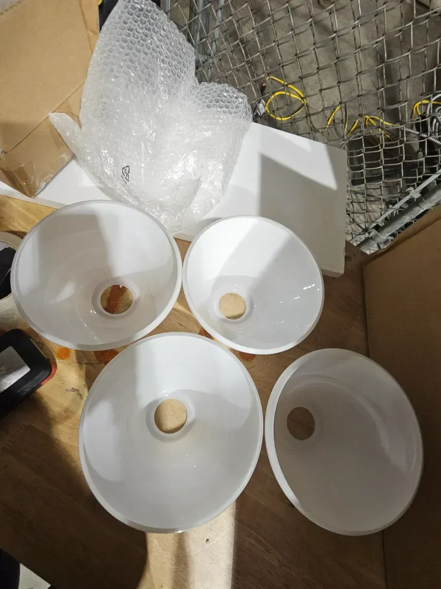 Farum 34 in. 4-Light Champagne Bronze Modern Bathroom Vanity Light with Opal Glass Shades - image 3