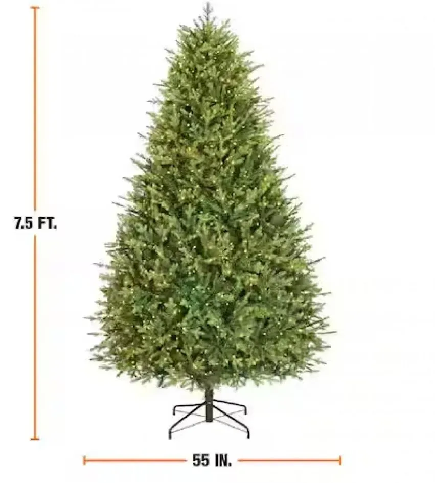 Home Decorators Collection 7.5 ft Candlelit Tannenbaum Balsam Fir LED Pre-Lit Artificial Christmas Tree - image 1