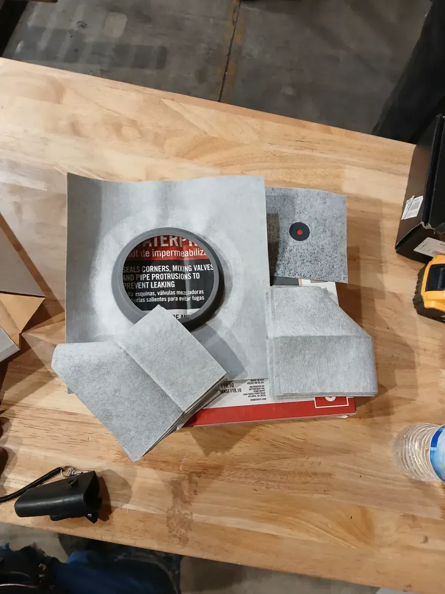 ***pack of 3Watershield Shower System 12-Piece Waterproof Shower Kit with Fixtures and Corners Underlayment - image 3