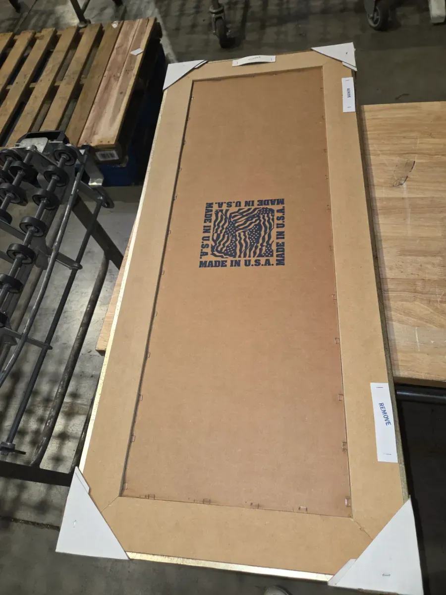 Small Rectangle Bonze Hooks Classic Mirror (18 in. H x 42 in. W) - image 3