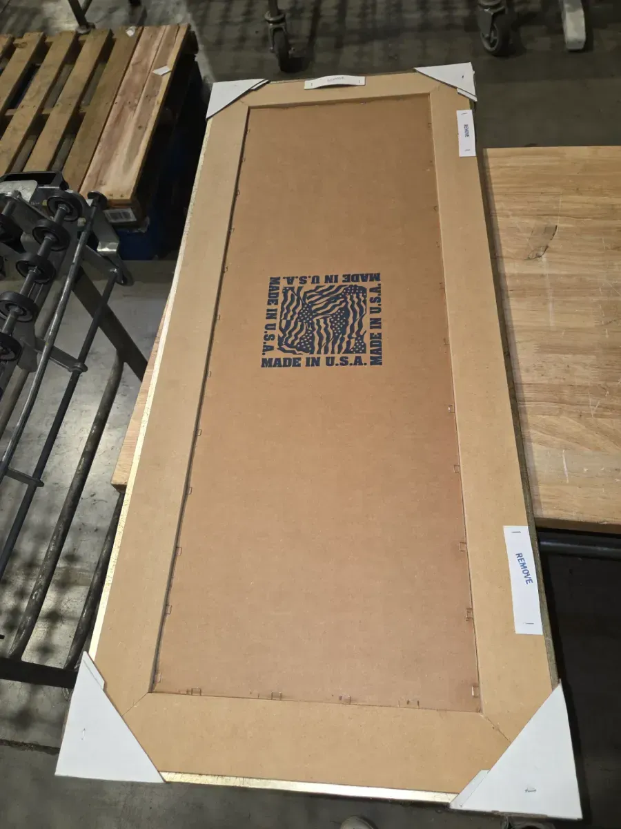 Small Rectangle Bonze Hooks Classic Mirror (18 in. H x 42 in. W) - image 2