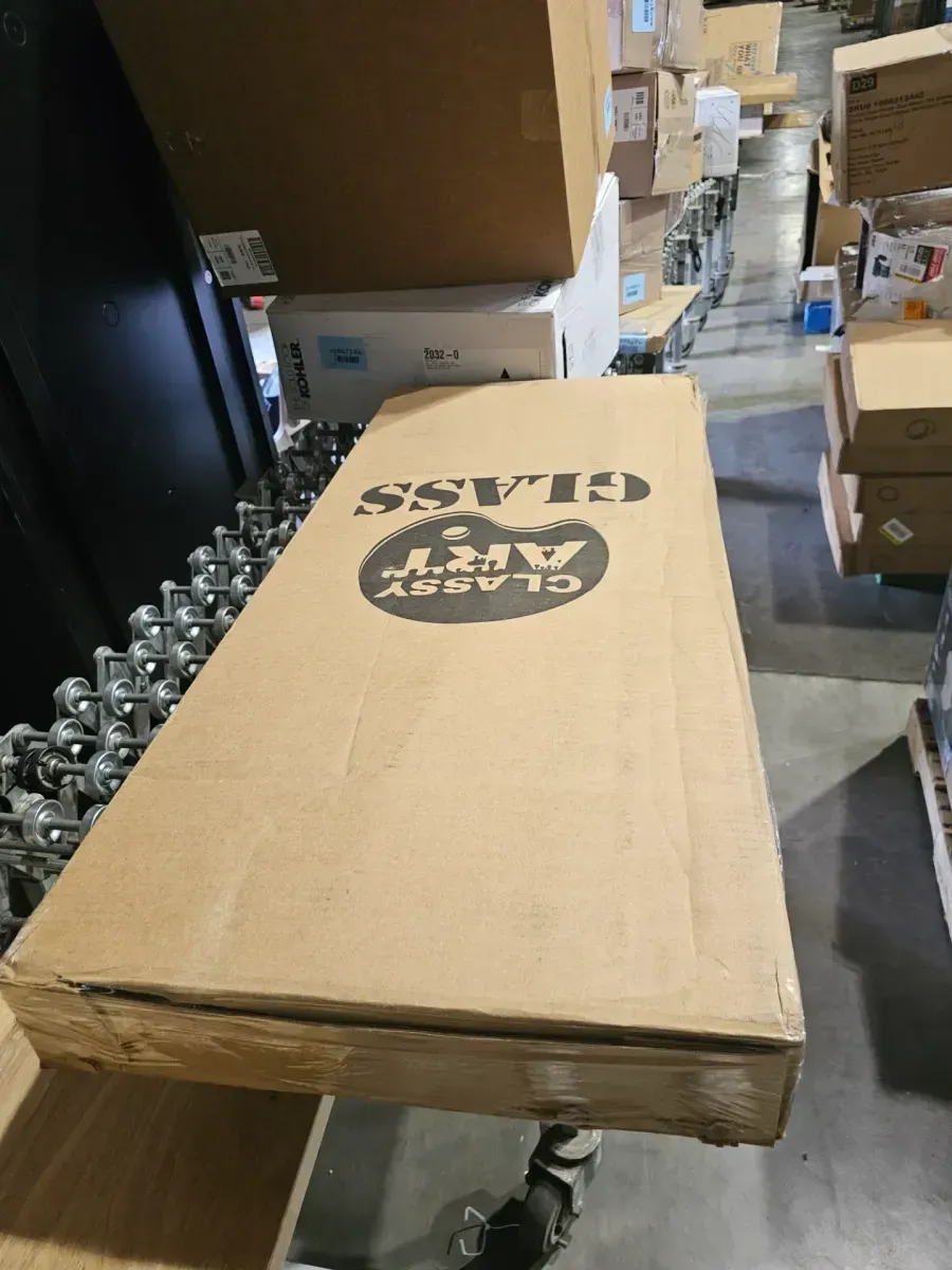 Small Rectangle Bonze Hooks Classic Mirror (18 in. H x 42 in. W) - image 2