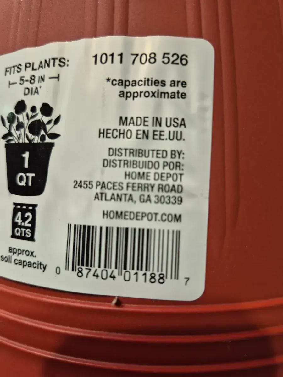 Vigor Eleanor 9-inch Terracotta Plastic Planter - image 2