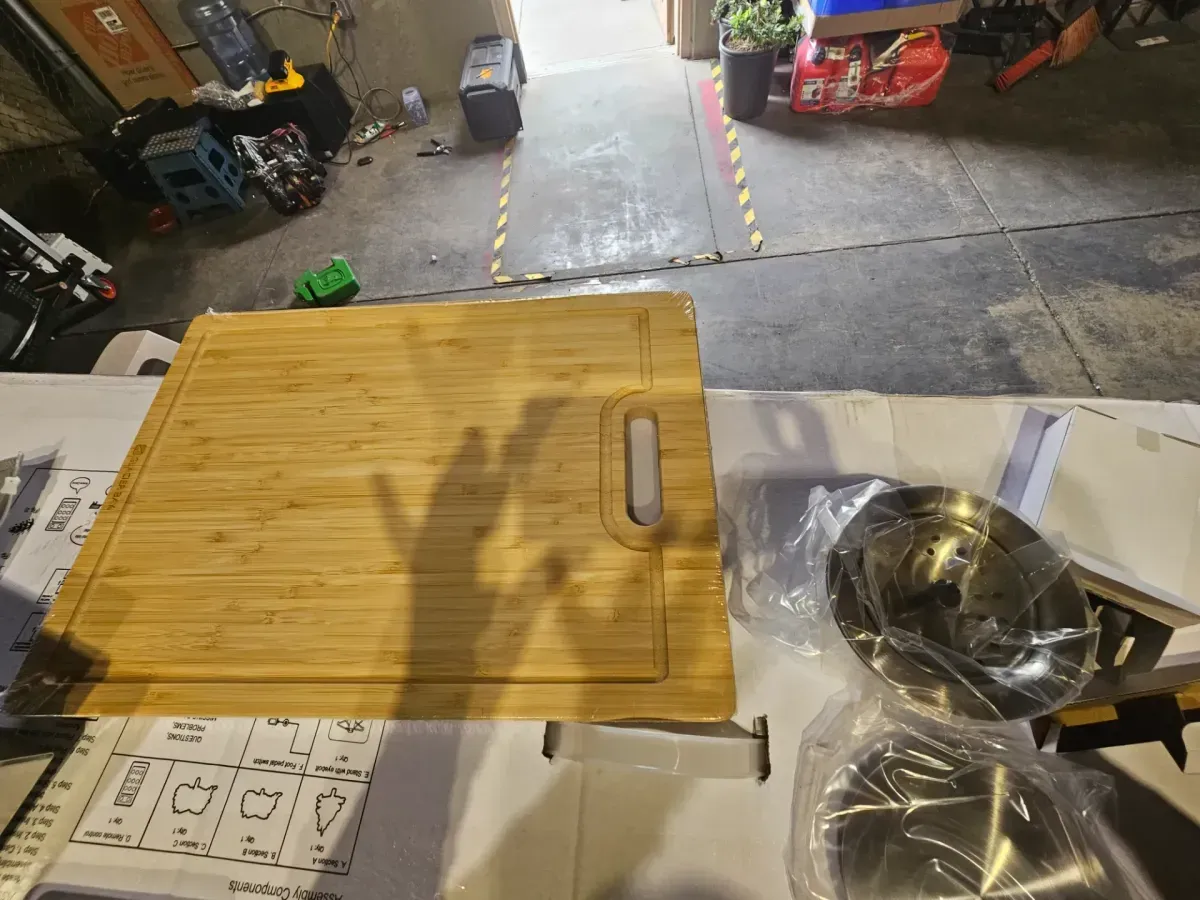 Professional Zero Radius 33 in. Drop-In Single Bowl 16 Gauge Stainless Steel Workstation Kitchen Sink with Accessories - image 4