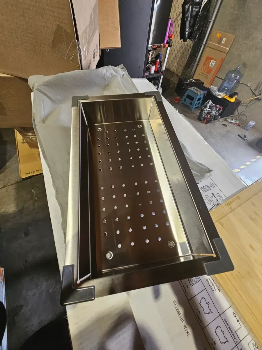 Professional Zero Radius 33 in. Drop-In Single Bowl 16 Gauge Stainless Steel Workstation Kitchen Sink with Accessories - image 5