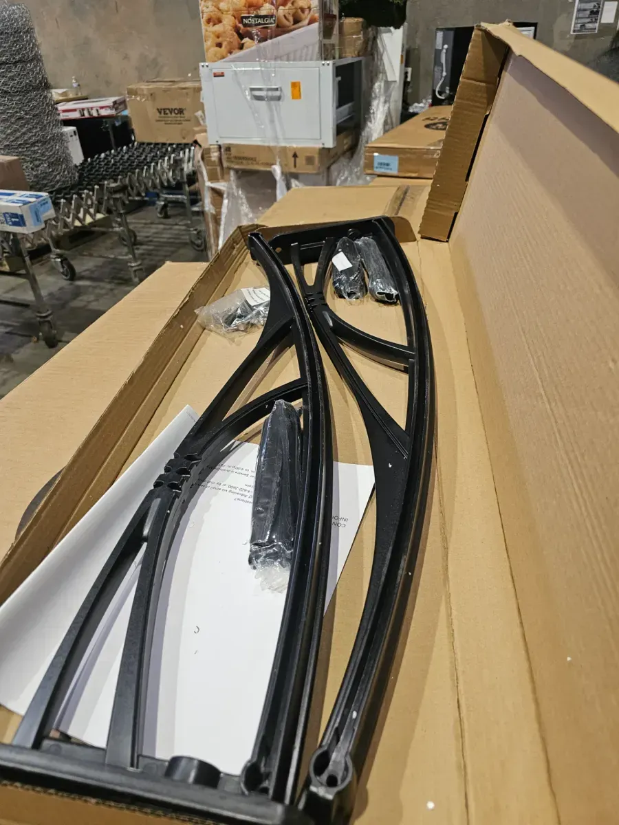 4.5 ft. PN Series Solid Polycarbonate Door and Window Awning (55 in. L x 31 in. D) Clear with Black Bracket - image 2